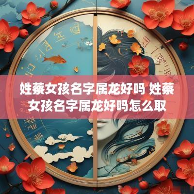 姓蔡女孩名字属龙好吗 姓蔡女孩名字属龙好吗怎么取
