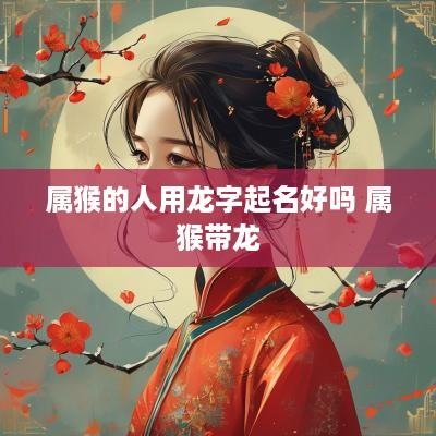 属猴的人用龙字起名好吗 属猴带龙