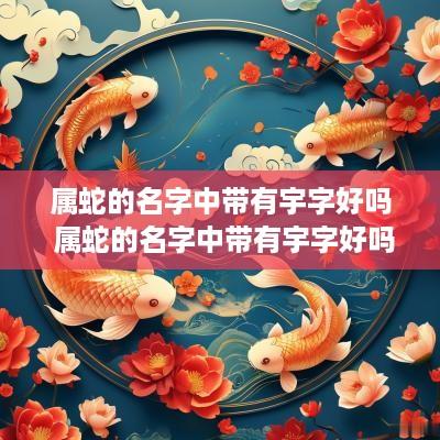 属蛇的名字中带有宇字好吗 属蛇的名字中带有宇字好吗男孩