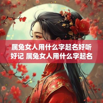 属兔女人用什么字起名好听好记 属兔女人用什么字起名好听好记的