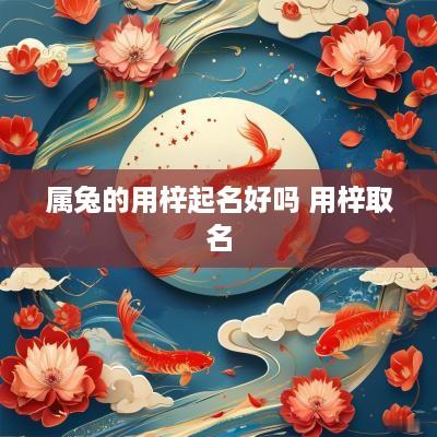 属兔的用梓起名好吗 用梓取名