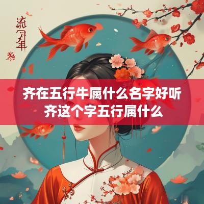 齐在五行牛属什么名字好听 齐这个字五行属什么