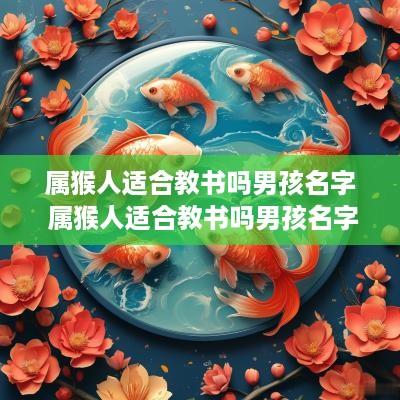 属猴人适合教书吗男孩名字 属猴人适合教书吗男孩名字叫什么