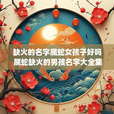 缺火的名字属蛇女孩子好吗 属蛇缺火的男孩名字大全集