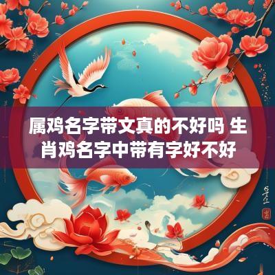 属鸡名字带文真的不好吗 生肖鸡名字中带有字好不好