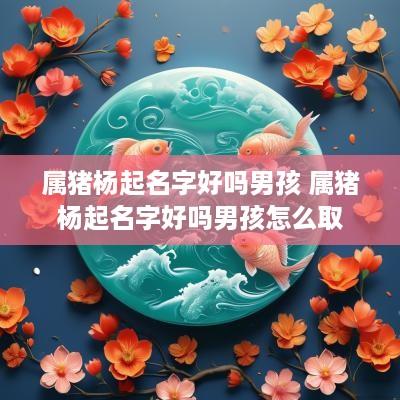 属猪杨起名字好吗男孩 属猪杨起名字好吗男孩怎么取