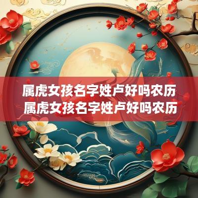 属虎女孩名字姓卢好吗农历 属虎女孩名字姓卢好吗农历生日