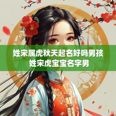 姓宋属虎秋天起名好吗男孩 姓宋虎宝宝名字男