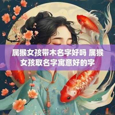 属猴女孩带木名字好吗 属猴女孩取名字寓意好的字