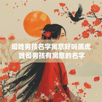 司姓男孩名字寓意好吗属虎 姓司男孩有寓意的名字