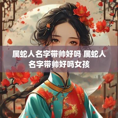 属蛇人名字带帅好吗 属蛇人名字带帅好吗女孩