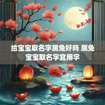 给宝宝取名字属兔好吗 属兔宝宝取名字宜用字