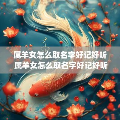 属羊女怎么取名字好记好听 属羊女怎么取名字好记好听点