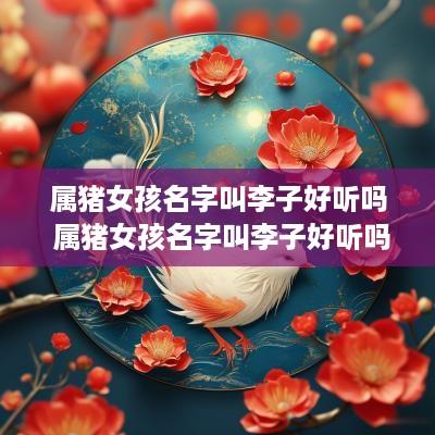 属猪女孩名字叫李子好听吗 属猪女孩名字叫李子好听吗