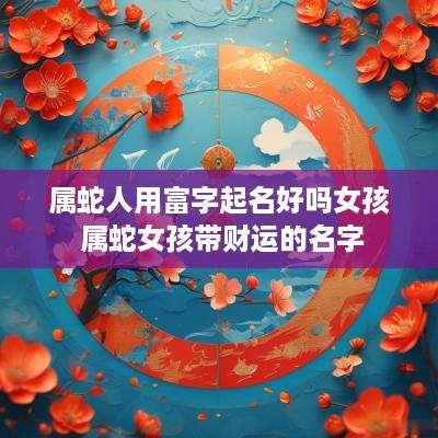 属蛇人用富字起名好吗女孩 属蛇女孩带财运的名字