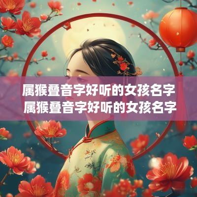 属猴叠音字好听的女孩名字 属猴叠音字好听的女孩名字大全