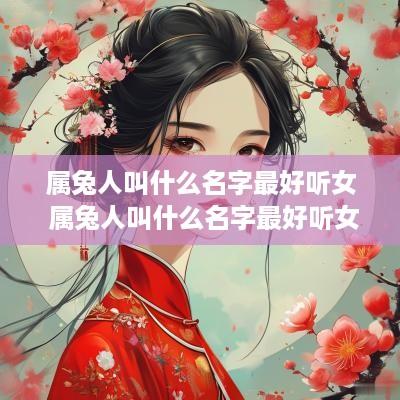 属兔人叫什么名字最好听女 属兔人叫什么名字最好听女孩