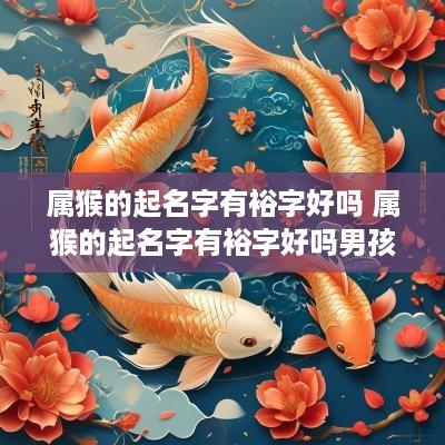 属猴的起名字有裕字好吗 属猴的起名字有裕字好吗男孩