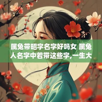 属兔带昭字名字好吗女 属兔人名字中若带这些字,一生大富大贵