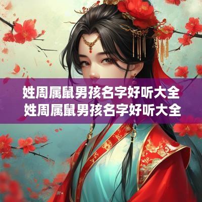 姓周属鼠男孩名字好听大全 姓周属鼠男孩名字好听大全四个字
