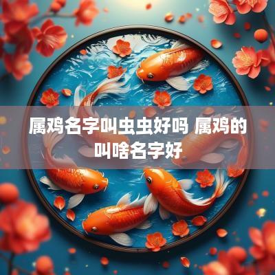 属鸡名字叫虫虫好吗 属鸡的叫啥名字好