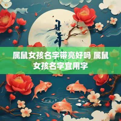 属鼠女孩名字带亮好吗 属鼠女孩名字宜用字