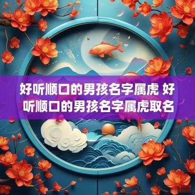 好听顺口的男孩名字属虎 好听顺口的男孩名字属虎取名