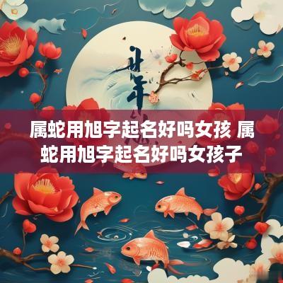 属蛇用旭字起名好吗女孩 属蛇用旭字起名好吗女孩子