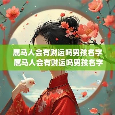 属马人会有财运吗男孩名字 属马人会有财运吗男孩名字大全 属马人会有财运吗男孩名字 属马人会有财运吗男孩名字大全