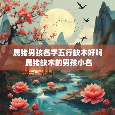 属猪男孩名字五行缺木好吗 属猪缺木的男孩小名
