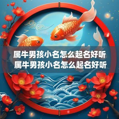 属牛男孩小名怎么起名好听 属牛男孩小名怎么起名好听点