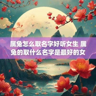 属兔怎么取名字好听女生 属兔的取什么名字是最好的女孩