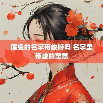 属兔的名字带峻好吗 名字里带峻的寓意