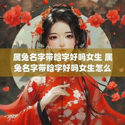 属兔名字带晗字好吗女生 属兔名字带晗字好吗女生怎么取