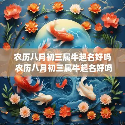 农历八月初三属牛起名好吗 农历八月初三属牛起名好吗女孩