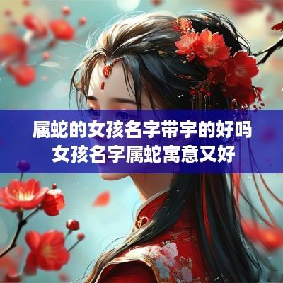 属蛇的女孩名字带宇的好吗 女孩名字属蛇寓意又好