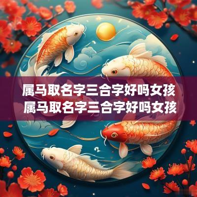 属马取名字三合字好吗女孩 属马取名字三合字好吗女孩子