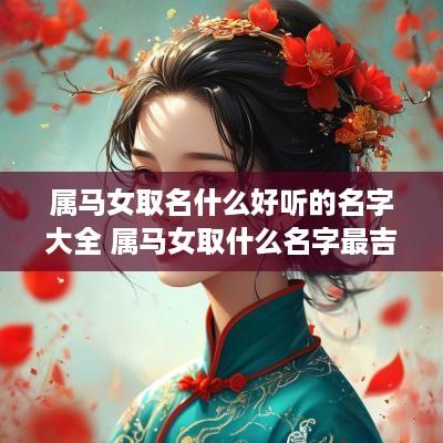 属马女取名什么好听的名字大全 属马女取什么名字最吉利