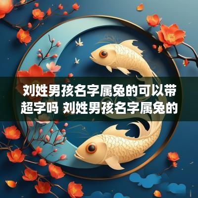 刘姓男孩名字属兔的可以带超字吗 刘姓男孩名字属兔的可以带超字吗