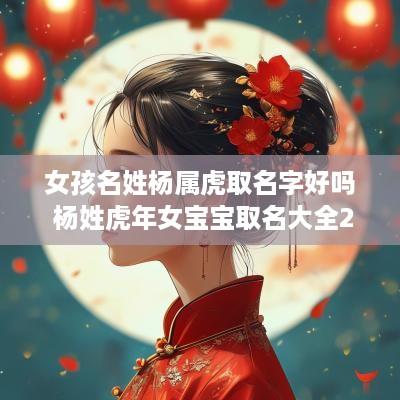 女孩名姓杨属虎取名字好吗 杨姓蛇年女宝宝取名大全2025款