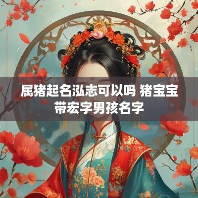 属猪起名泓志可以吗 猪宝宝带宏字男孩名字