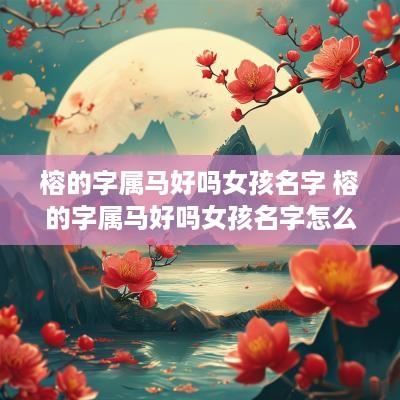 榕的字属马好吗女孩名字 榕的字属马好吗女孩名字怎么取
