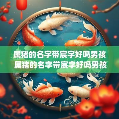 属猪的名字带宸字好吗男孩 属猪的名字带宸字好吗男孩怎么取