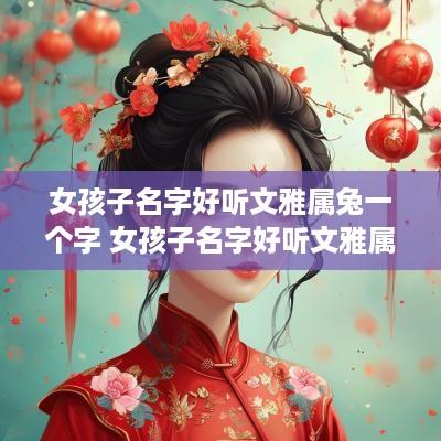 女孩子名字好听文雅属兔一个字 女孩子名字好听文雅属兔一个字好吗