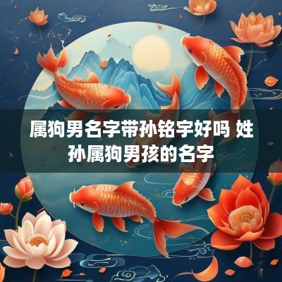 属狗男名字带孙铭宇好吗 姓孙属狗男孩的名字