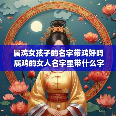 属鸡女孩子的名字带鸿好吗 属鸡的女人名字里带什么字财运旺盛