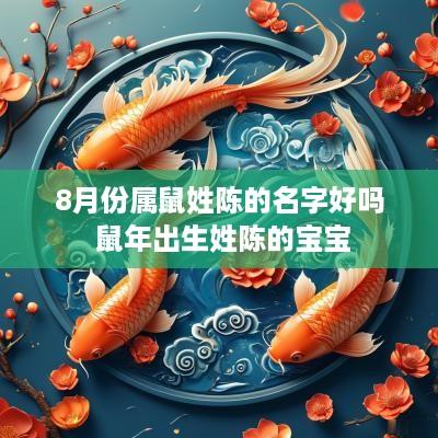 8月份属鼠姓陈的名字好吗 蛇年出生姓陈的宝宝