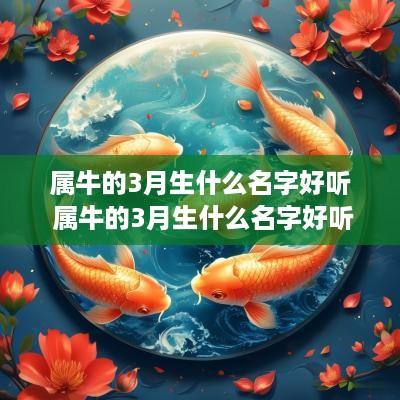 属牛的3月生什么名字好听 属牛的3月生什么名字好听点