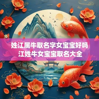 姓江属牛取名字女宝宝好吗 江姓牛女宝宝取名大全
