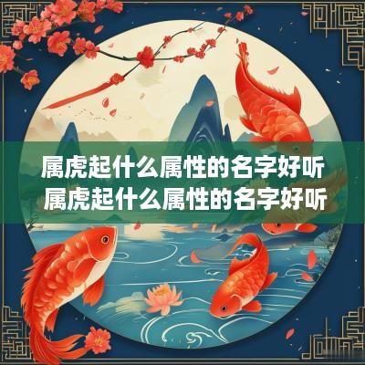 属虎起什么属性的名字好听 属虎起什么属性的名字好听女孩